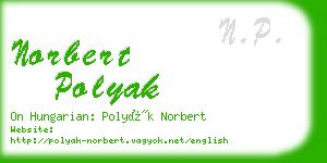 norbert polyak business card